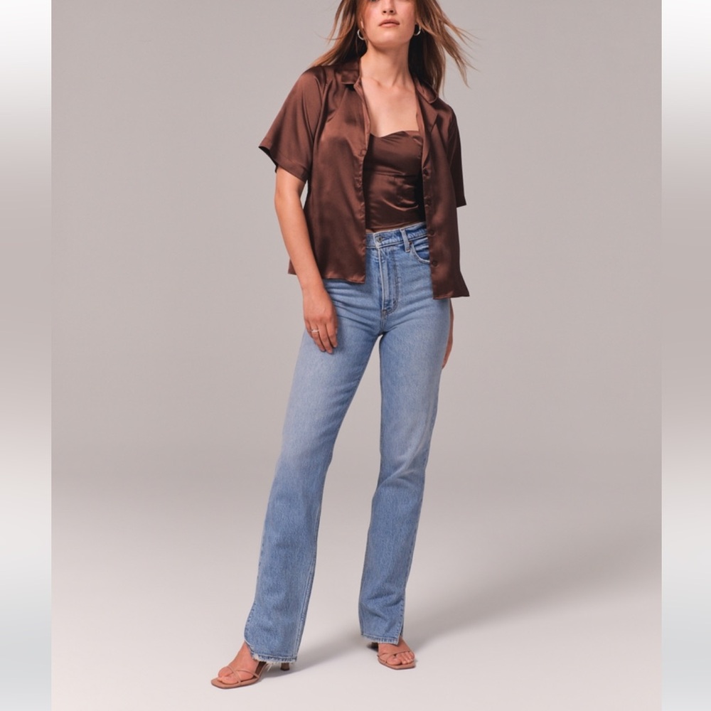 90s Straight Highrise Jean | Abercrombie & Fitch